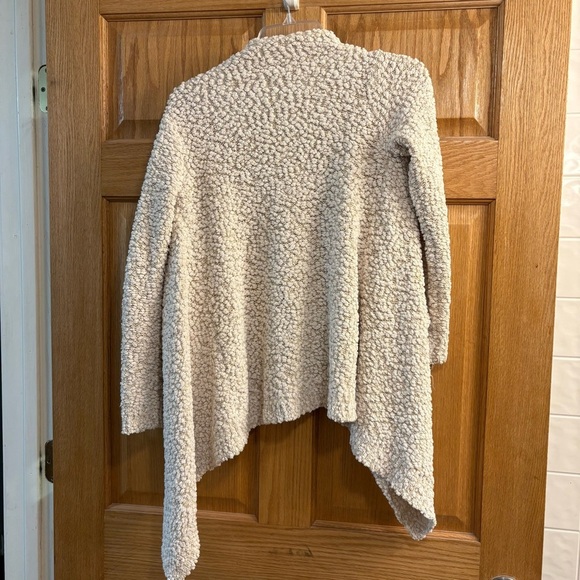 Bobeau Women’s Beige Ivory Cream Knotted Sweater Cardigan Cozy Drape Wrap Size M - Picture 3 of 6